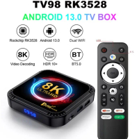 Smartcom Android Smart Tv Box RAM 4/64GB Android 13 8K HD TV98Rk3528 Unlock Quad Core