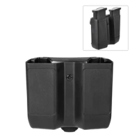 Tactical Quick Draw Universal Double Stack Magazine Pouch Belt Mag Holster for 9mm /.40 cal /.357 Glock 19 / 17 / 22 Black