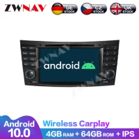 Multimedia Navi DVD Player Audio Radio Carplay Car 8 Core Android 10 64G For Mercedes Benz E-W211 2002-2008, CLS W219 CLK W209
