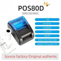 PRINTER BLUETOOTH MINI KASIR THERMAL 80mm USB + Bluetooth (GRATIS KERTAS 3 roll) UTAMA JAYA Hitam bi
