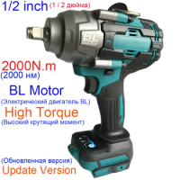 2000N.M Torque Brushless Electric Impact Wrench 1/2" Cordless Wrench Power Tool For Makita 18V Battery car repair truck repair