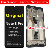 6.53" Original LCD For Xiaomi Redmi Note 8 Pro Display Touch Screen Digitizer Assembly Sensor with Frame Pantalla Note8 Pro