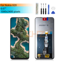 Screen For Nokia X20 LCD Display Touch Screen Digitizer Assembly TA-1341 TA-1344 Lcd Screen Replacement Repair parts 6.67"