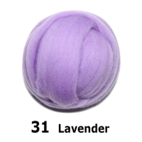 handmade Wool Felt for felting 50g Lavender Perfect in Needle Felt 31#