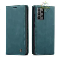 Casing untuk Hp Samsung A52 Super Wallet Pro Case PE Leather Full 360 Degree TPU Waterproof Green