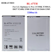Original BL-47TH Battery For LG Optimus G Pro 2 F350 F350K D837 F240K E980 E940 F310 D684 E977 E985 3200mAh Replacement Bateria