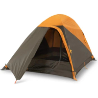 2P backpack tent -3 season camping, direct access to hiking tent, aluminum pole frame, single door+front hall