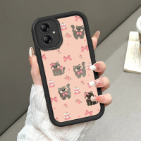 Cocok Untuk Samsung Galaxy A04E Case kucing lucu Casing Hp Silikon Pelindung Tahan Benturan Phone Ca