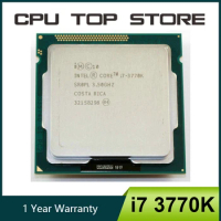 Used Intel Core i7 3770K Quad Core LGA 1155 3.5GHz 8MB Cache With HD Graphic 4000 TDP 77W Desktop CPU Processor
