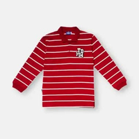 Rodeo Junior Kaos Polo Salur Anak Laki Merah/ Boys Polo Shirt Striped Red/ That's Donald Merry and B