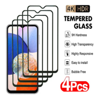 4Pcs Full Cover Tempered Glass For Samsung Galaxy A04 A14 A24 A34 A54 Screen Protector A05 A15 A25 A35 A55 Protection Glass Film