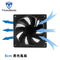 TrendSonic 8CM / 12CM電腦風扇 大4PIN +小3 PIN機箱風扇 機殼風扇 電源風扇_8公分風扇*10