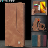 Magnetic Flip Leather Case For Xiaomi Redmi Note 11S 9T 11T 10 10S Pro Mi POCO F3 M3 X3 NPC 11 10T Lite Card Solt Wallet Cover
