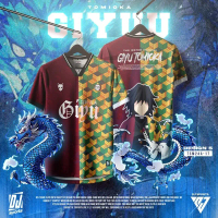 DJ Sport Jersey Demon Slayer Jersey NFL Budak & Dewasa Unisex T-Shirt / Size / Baju Jersi Design Len