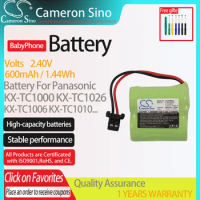 CameronSino Battery for Panasonic KX-TC1000 KX-TC1026 KX-TC1001 .fits HHR-P305A/1B P-P305A ,Cordless Phone Battery.