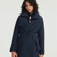 【AIGLE】女 GORE-TEX 防水透氣風衣AG-FAA74A057 深藍(女外套 防水透氣外套 Goretex)