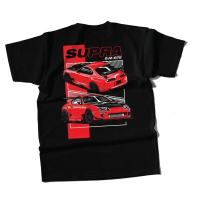 👍💥 ใหม่ T-Shirt2024new เสื้อยืดลาย SUPRA 2JZ-GTE คอกลมแขนสั้น Cotton 100% s-5xl S-5XL เป็นกลาง