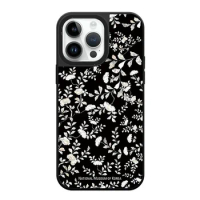 Mirror Surface Flower Graffiti Phone Case Cover for IPhone 14 13 12 11 15 Pro Max Case for IPhone 14 Pro Max