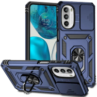 Sarung Telefon, Kalis Kejutan, Untuk Motorola G52 dan G82, Pendakap Magnetik Kereta dan Rumah, Penda