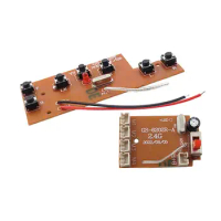 Remote Control Transmitter Board and Receiver Board Accessories for Remote Control Vehicle Model 7CH RC Drift Car DIY Modified