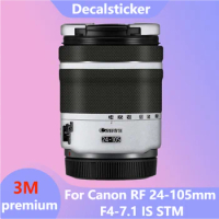 For Canon RF 24-105mm F4-7.1 IS STM Lens Sticker Protective Skin Decal Film Anti-Scratch Protector Coat RF24-105/4-7.4