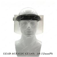 Acrylic Lead Glass Half Face Shield X Ray Protective Mask X-ray Protective Face Shield Lead Face Shield