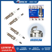 Car Candles TORCH Spark Plug Iridium Platinum LD7RTIP-6 Replace for Bujia Candle ILKAR7D6G Longer Life Time