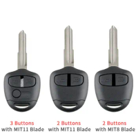 2 / 3 Button Car Remote Key Shell Case Key Case with MIT8 Blade for Mitsubishi Grandis Outlander Lancer IV V VI VII VIII IX CT9A