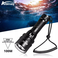 scuba daving Senter Selam Swat Police T6 LED XZT 8792 50W Lengkap Cas+Baterai 2PCS Senter Selam Air 