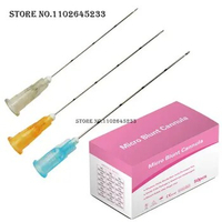 Hot Sale 20pcs 14G 90MM Disposable Blunt Needle Dermal Facial Body Ce Blunt Tip Micro Cannula Needle