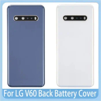 Original For LG V60 ThinQ 5G Back Battery Cover For LG V60 v60 LM-V600 A001LG Rear Case With Lens Replacement