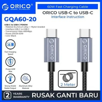 ORICO USB-C to USB-C PD60W Fast Charge & Data Cable - GQA60 200cm