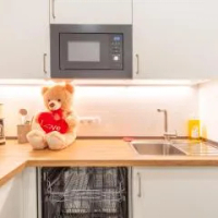 住宿 65 Zoll 4k TV, Disney Plus, Soundbar, kostenloser Kaffee, 5 Räume 沃克瑪斯多夫 萊比錫