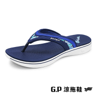G.P【Lily】花漾輕量人字拖鞋(G2262W-20)藍色(SIZE:36-39)GP 夾腳拖 輕量 阿亮 卜學亮