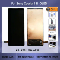 OEM For SONY Xperia 1 II XQ-AT51, XQ-AT52 LCD monitor with touch screen digitizer to assemble LCD monitor frame + free tool