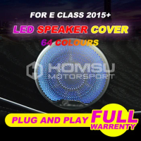 LED Speaker cover 4Pcs/Set LED Audio Sound Speaker cover For MB E Class W213 2015-2018 Trim Cover Case Emblem cover