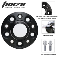 Corcoransu TEEZE ชุด 2 ชิ้น ตัวเว้นระยะล้อ 5x112 66.6 อะแดปเตอร์อลูมิเนียมสำหรับ Audi A4 B8 อุปกรณ์เ