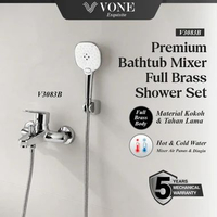 VONE Kran Bathub Mixer Keran Shower Panas Dingin Set V3083B ( VONE PREMIUM )