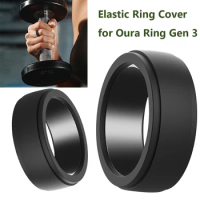 Silicone Ring Protector Anti-Scratch Elastic Ring Cover Anti Drop Protective Case S for 6 7 8 9 for Oura Ring Gen 3 Working Out