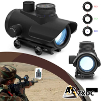Tactical Hunting Airsoft Red Dot Sight Holographic Rifle Sight Scope for 11mm/22mm Rail with Sunshade Protection and 3 Reticles