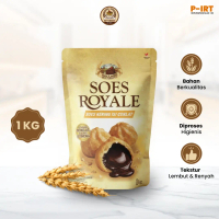 Kue Sus Kering Isi Coklat 1Kg Soes Cokelat Super Cemilan Snack Makanan Ringan Holland Butterkoek