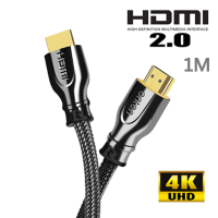 【ONTEN歐騰】HDMI 2.0 4K 1米專用鍍金編織線OTN-8307