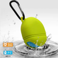 Waterproof Soft Silicone Earphone protective case For OnePlus Buds Wireless Bluetooth shockproof Case With Carabiner Hook