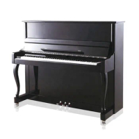 Black acoustic piano 123cm vertical piano with upright piano cover