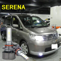 2Pcs 1999-2020 For Nissan SERENA C24 C25 C26 C27 LED Car Headlight Bulbs Low High Beam Fog Lamp Light Refit Accessories