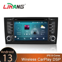Ljhang Android 13 8+128G Car Multimedia Player for AUDI A6 2004 S6 1997 2007 RS6 1997 - 2004 GPS Navigation Radio Stereo 2 Din