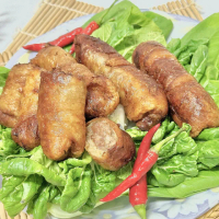 【小嚼士】爆汁雞腿捲 4條/400g/包 買20送10/共30包(雞肉 雞捲 爆漿 烤肉 夜市美食)