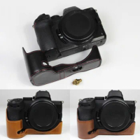 Genuine Real Leather Protect Camera Half case Bag Grip for Nikon Z7 Mark II Z6 Mark II Z7 Z6 Z5