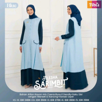 Alesha Blue Gamis Syari Dewasa Nibras