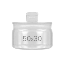 30ml 玻璃分裝瓶 分裝瓶 玻璃小瓶 分裝罐 小藥罐 公仔收納罐 玻璃糖果罐 圓形玻璃瓶550-GWB5030